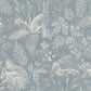 Purchase 4164-M1802 Advantage Wallpaper, Woodland Blue Toile - Westbury Forest
