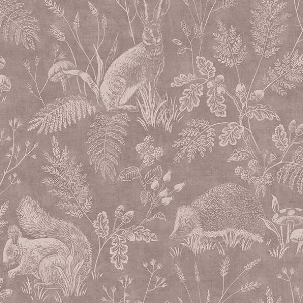 Purchase 4164-M1803 Advantage Wallpaper, Woodland Mahogany Toile - Westbury Forest
