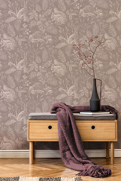 Purchase 4164-M1803 Advantage Wallpaper, Woodland Mahogany Toile - Westbury Forest12