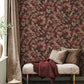 Purchase 4164-M1805 Advantage Wallpaper, Canopy Burgundy Leaf - Westbury Forest12