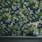 Purchase 4164-M1807 Advantage Wallpaper, Canopy Navy Leaf - Westbury Forest1