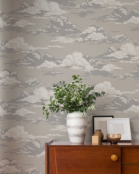 Purchase 4164-M1809 Advantage Wallpaper, Cumulus Neutral Clouds - Westbury Forest1