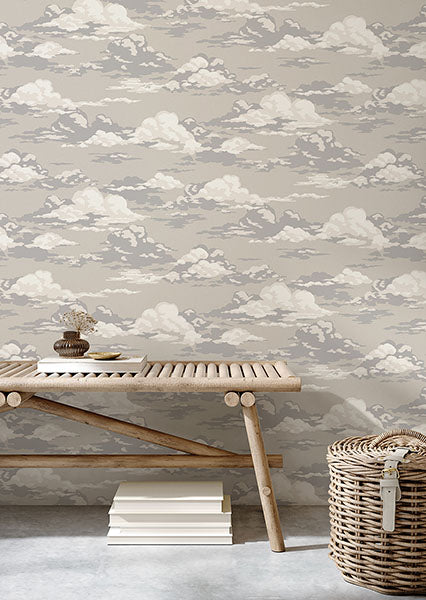 Purchase 4164-M1809 Advantage Wallpaper, Cumulus Neutral Clouds - Westbury Forest12