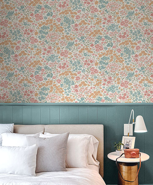 Purchase 4164-M1811 Advantage Wallpaper, Ditsy Multi Daisies - Westbury Forest12