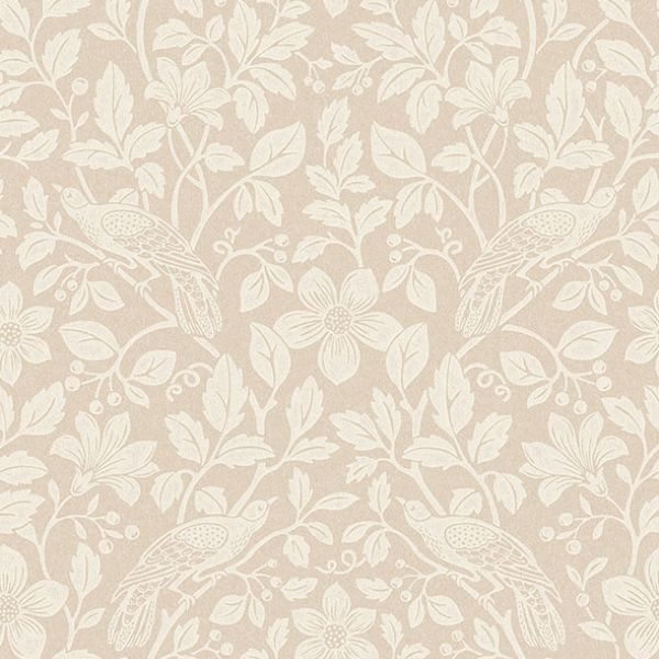 Purchase 4164-M1817 Advantage Wallpaper, Marlow Beige Bird Vine - Westbury Forest