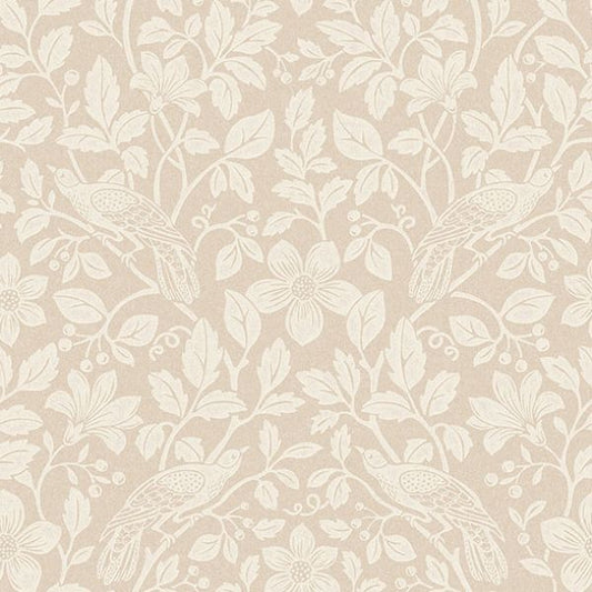 Purchase 4164-M1817 Advantage Wallpaper, Marlow Beige Bird Vine - Westbury Forest