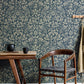 Purchase 4164-M1818 Advantage Wallpaper, Marlow Dark Blue Bird Vine - Westbury Forest12