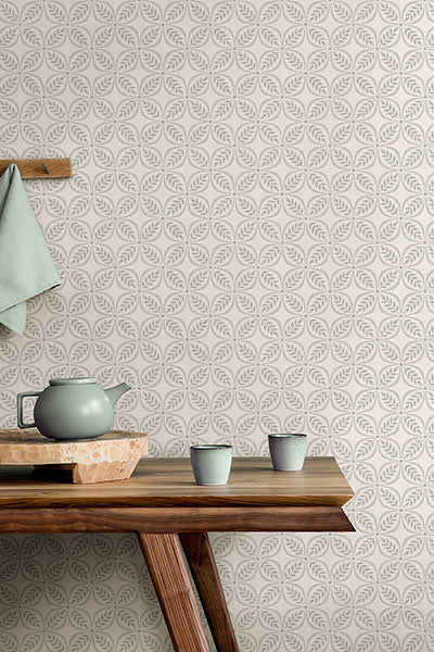 Purchase 4164-M1833 Advantage Wallpaper, Morgrove Grey Trellis - Westbury Forest1