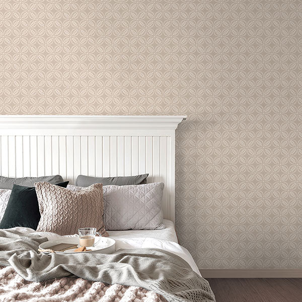Purchase 4164-M1835 Advantage Wallpaper, Morgrove Beige Trellis - Westbury Forest12