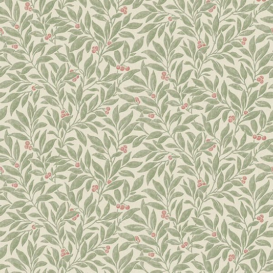 Purchase 4164-M1840 Advantage Wallpaper, Winter Berry Green Vine - Westbury Forest