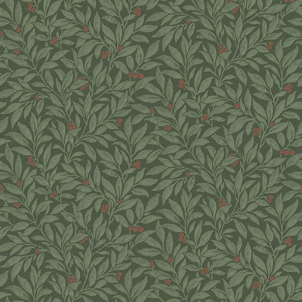 Purchase 4164-M1844 Advantage Wallpaper, Winter Berry Evergreen Vine - Westbury Forest