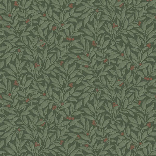Purchase 4164-M1844 Advantage Wallpaper, Winter Berry Evergreen Vine - Westbury Forest