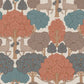 Purchase 4164-M1851 Advantage Wallpaper, Forest of Arden Apricot Deer - Westbury Forest