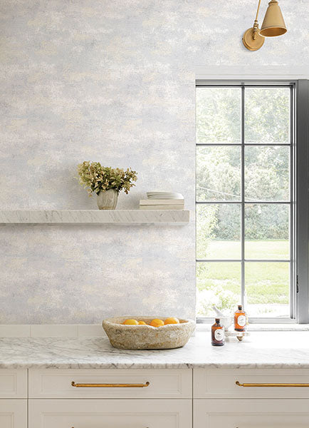 Purchase 4168-17703 Advantage Wallpaper, Al Fresco Sterling Plaster - Kitchen & Bath 21