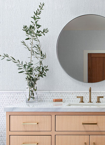 Purchase 4168-19937 Advantage Wallpaper, Ironbark Silver Textured - Kitchen & Bath 21