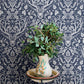 Purchase 4169-12703 Chesapeake Wallpaper, Kiwassa Navy Antler Damask - Oak & Moss12