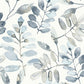 Purchase 4169-13908 Chesapeake Wallpaper, Pinnate Blue Leaves - Oak & Moss