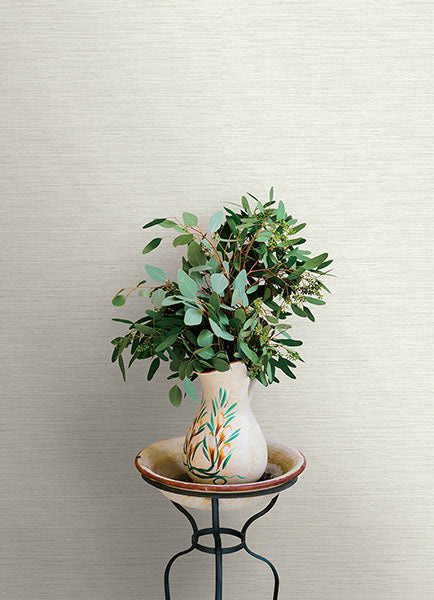Purchase 4169-24281 Chesapeake Wallpaper, Agave Light Grey Faux Grasscloth - Oak & Moss12
