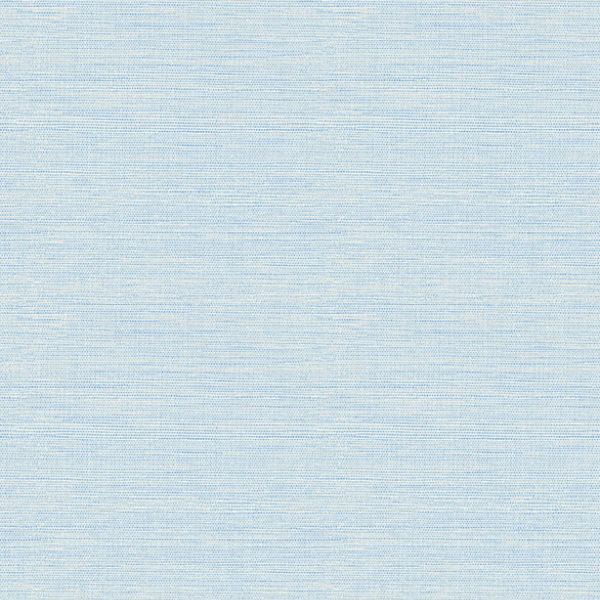 Purchase 4169-24283 Chesapeake Wallpaper, Agave Sky Blue Faux Grasscloth - Oak & Moss