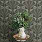 Purchase 4169-27601 Chesapeake Wallpaper, Tap Root Charcoal Floral Damask - Oak & Moss12