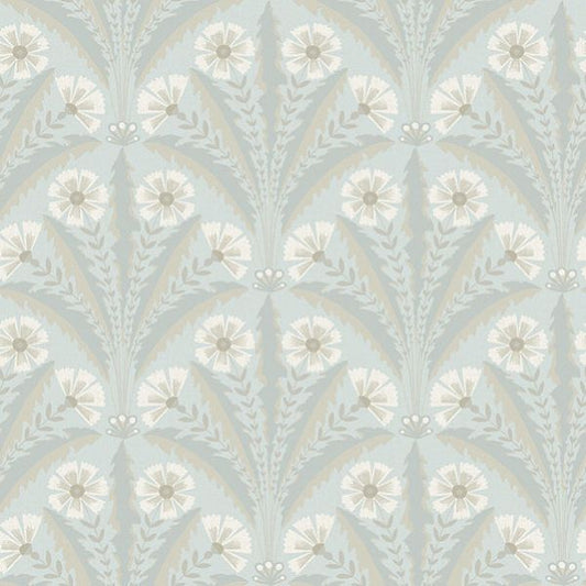 Purchase 4169-27602 Chesapeake Wallpaper, Tap Root Light Blue Floral Damask - Oak & Moss