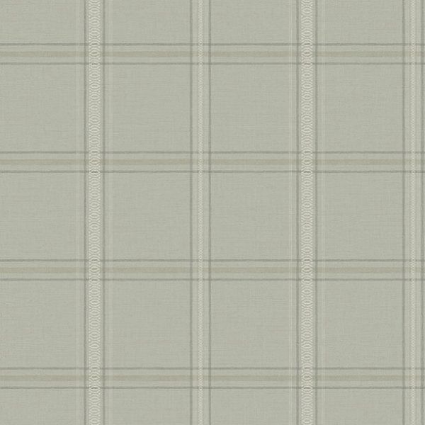 Purchase 4169-27609 Chesapeake Wallpaper, Auberge Sage Plaid - Oak & Moss