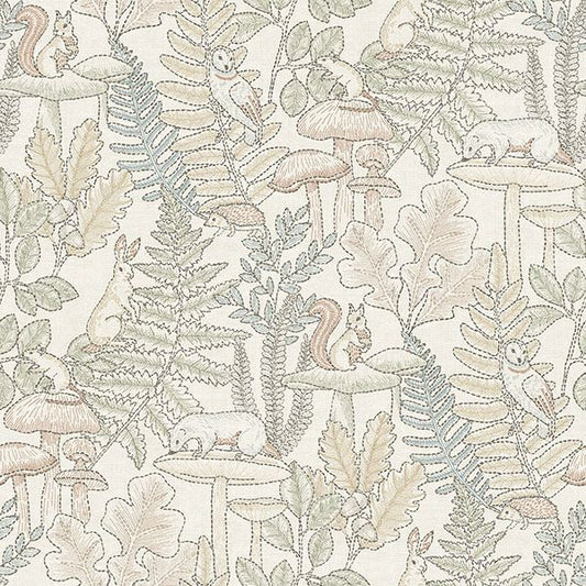 Purchase 4169-83101 Chesapeake Wallpaper, Holt Pastel Woodland - Oak & Moss