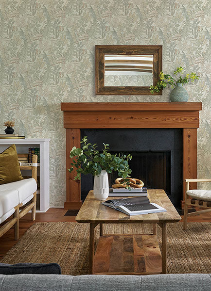 Purchase 4169-83101 Chesapeake Wallpaper, Holt Pastel Woodland - Oak & Moss1
