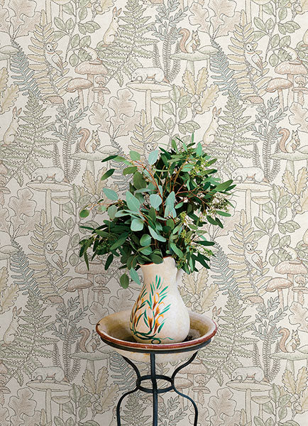 Purchase 4169-83101 Chesapeake Wallpaper, Holt Pastel Woodland - Oak & Moss12