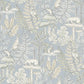 Purchase 4169-83102 Chesapeake Wallpaper, Holt Light Blue Woodland - Oak & Moss