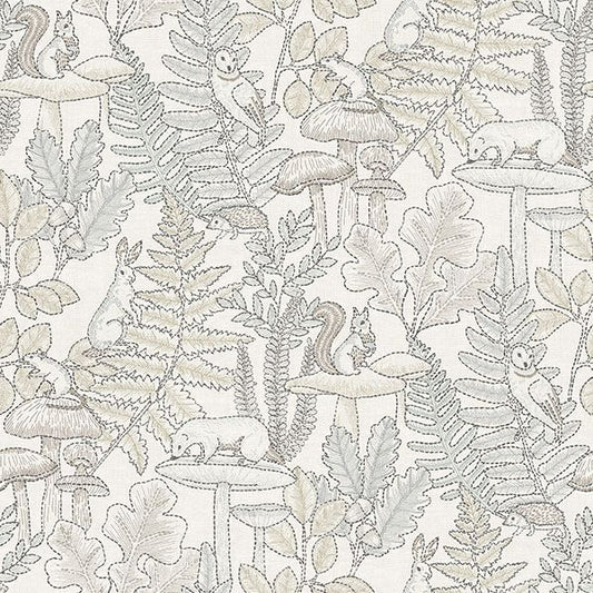 Purchase 4169-83103 Chesapeake Wallpaper, Holt Neutral Woodland - Oak & Moss
