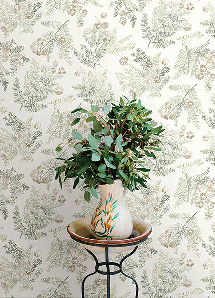 Purchase 4169-83105 Chesapeake Wallpaper, Frith Green Botanical - Oak & Moss12