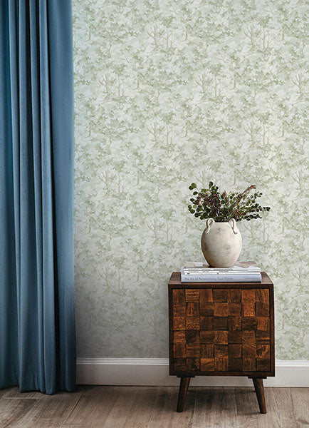 Purchase 4169-83109 Chesapeake Wallpaper, Thicket Sage Forest - Oak & Moss1