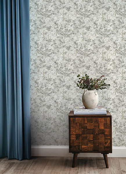 Purchase 4169-83110 Chesapeake Wallpaper, Thicket Charcoal Forest - Oak & Moss1