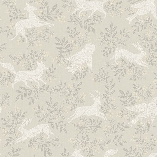 Purchase 4169-83112 Chesapeake Wallpaper, Revelry Taupe Forest Frolic - Oak & Moss