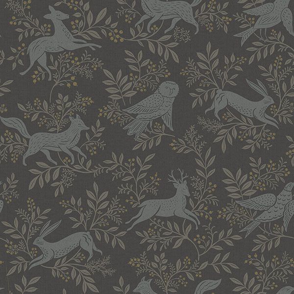 Purchase 4169-83114 Chesapeake Wallpaper, Revelry Black Forest Frolic - Oak & Moss