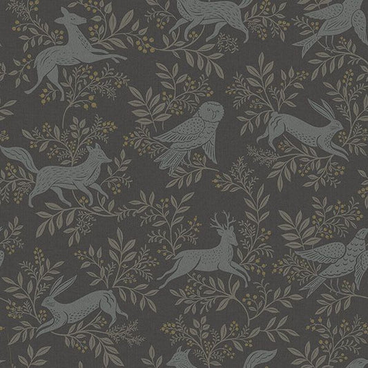 Purchase 4169-83114 Chesapeake Wallpaper, Revelry Black Forest Frolic - Oak & Moss