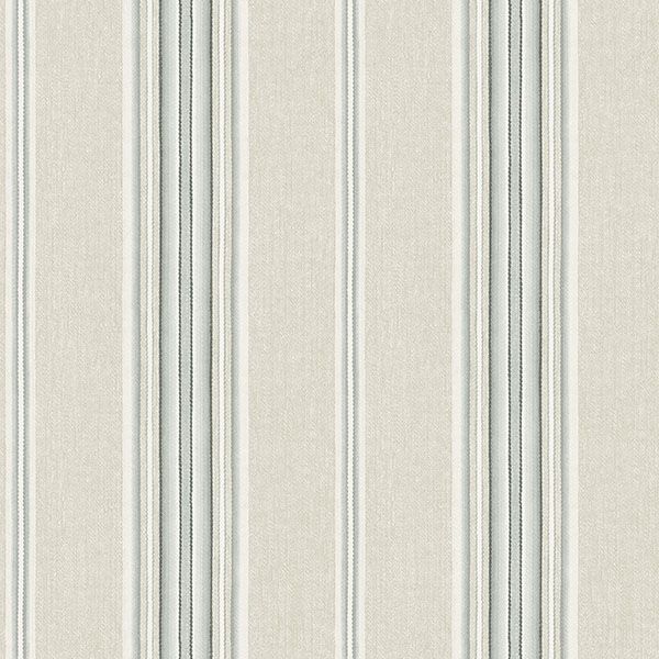 Purchase 4169-83122 Chesapeake Wallpaper, Calvados Turquoise Linen Stripe - Oak & Moss