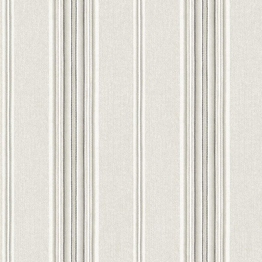 Purchase 4169-83124 Chesapeake Wallpaper, Calvados Grey Linen Stripe - Oak & Moss