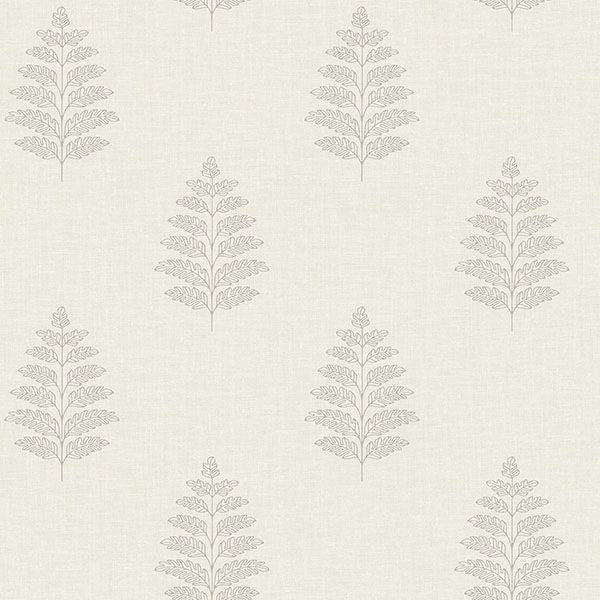 Purchase 4169-83125 Chesapeake Wallpaper, Frond Cream Leaf - Oak & Moss