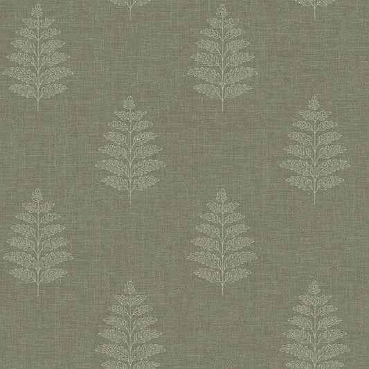 Purchase 4169-83126 Chesapeake Wallpaper, Frond Dark Green Leaf - Oak & Moss