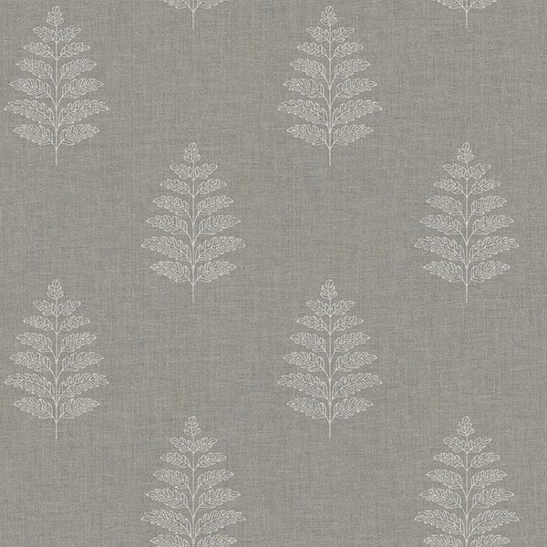 Purchase 4169-83128 Chesapeake Wallpaper, Frond Charcoal Leaf - Oak & Moss