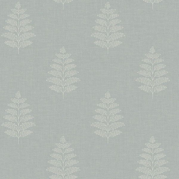 Purchase 4169-83130 Chesapeake Wallpaper, Frond Light Blue Leaf - Oak & Moss