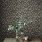 Purchase 4169-83133 Chesapeake Wallpaper, Poppy Trail Black Floral - Oak & Moss1