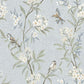 Purchase 4169-83140 Chesapeake Wallpaper, Tea Olive Light Blue Finch Frolic - Oak & Moss