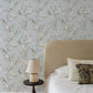 Purchase 4169-83140 Chesapeake Wallpaper, Tea Olive Light Blue Finch Frolic - Oak & Moss1