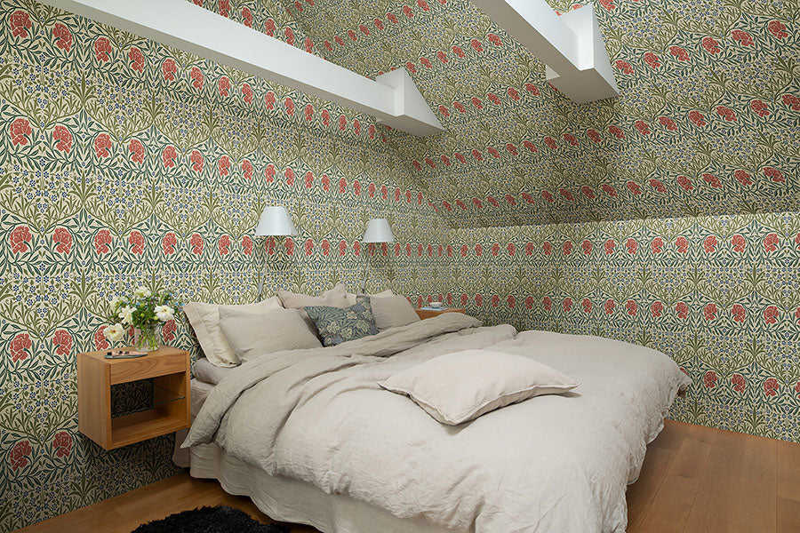 Purchase 4171-82043 A-Street Wallpaper, Oxford Union Green Floral Vines - Hidden Treasures 21