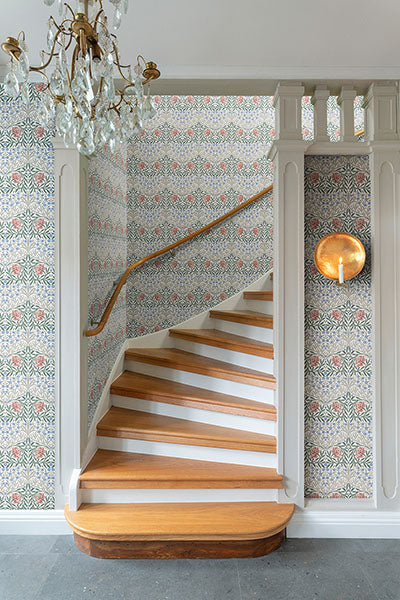 Purchase 4171-82044 A-Street Wallpaper, Oxford Union Pink Floral Vines - Hidden Treasures 21