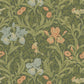 Purchase 4171-82050 A-Street Wallpaper, Iris Green Wild Gardens - Hidden Treasures 2