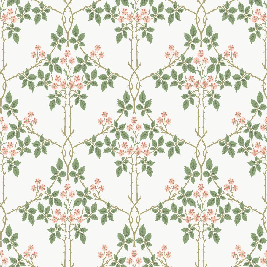 Purchase 4171-82054 A-Street Wallpaper, Blackberry Pink Vine Trellis - Hidden Treasures 2